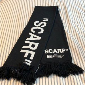 Off-white scarf barely worn. Authentic
